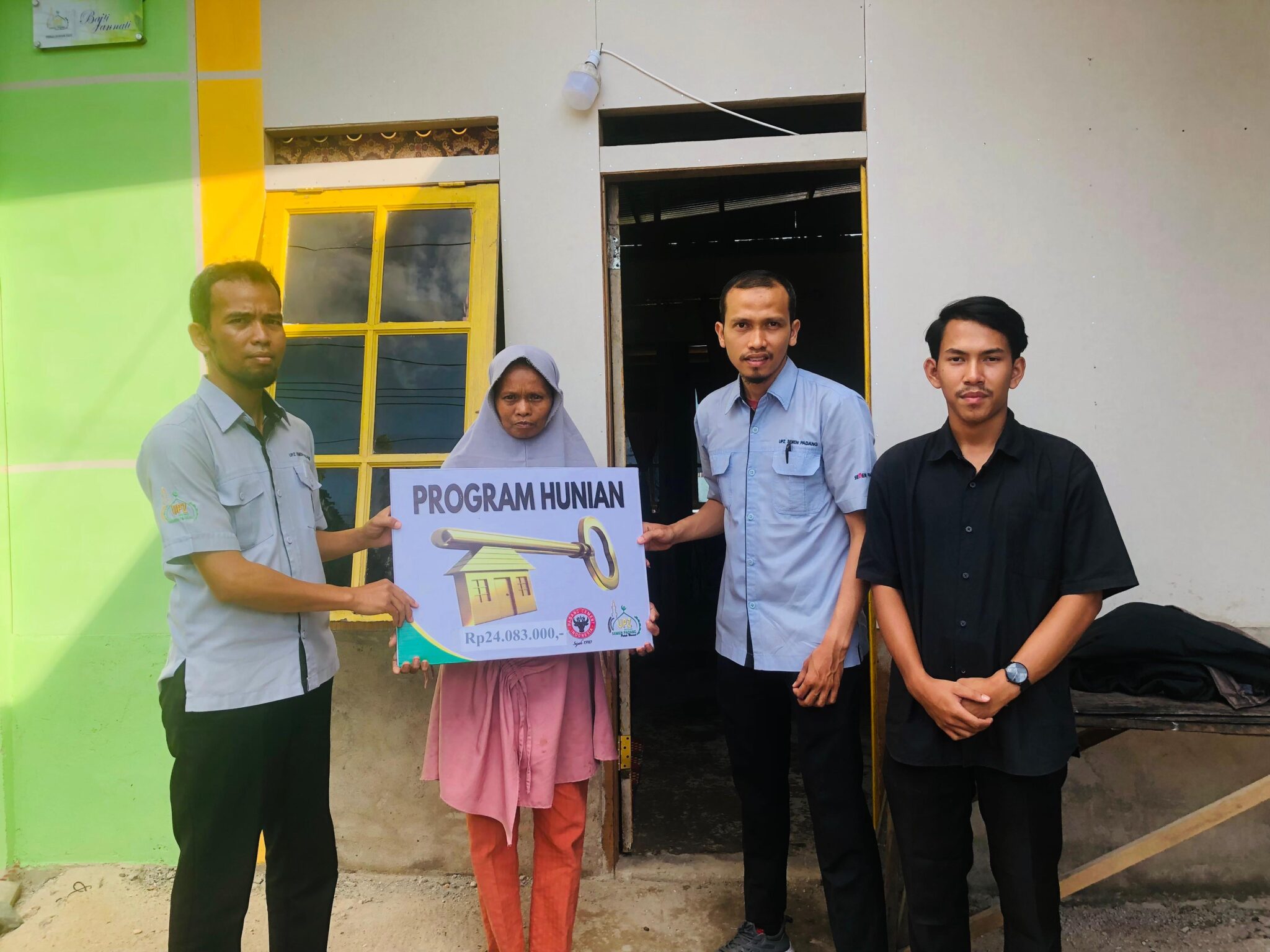 UPZ BAZNAS Semen Padang Bantu Novrida Tempati Rumah Layak Huni